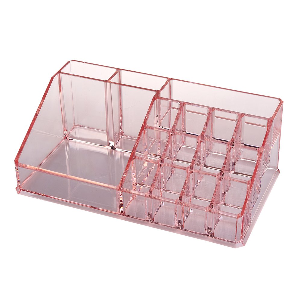 Pink Diamond storage boxes & bins acrylic plastic cosmetic box makeup organizer Acrylic Cosmetic Organizer Makeup Case Holder