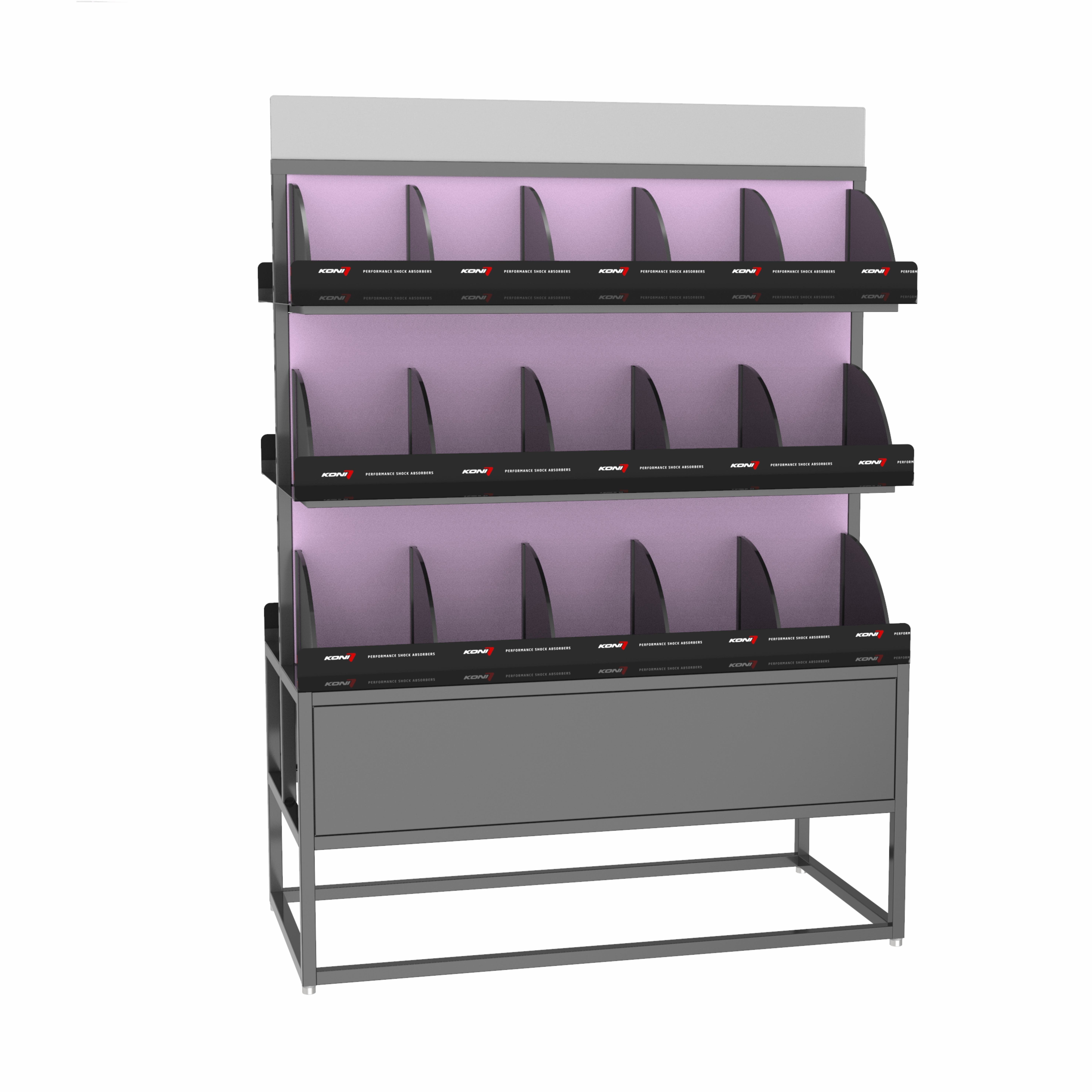 Customized Beauty And Skincare Store Display Rack Makeup Skincare Display Rack For Cosmetics Shelves