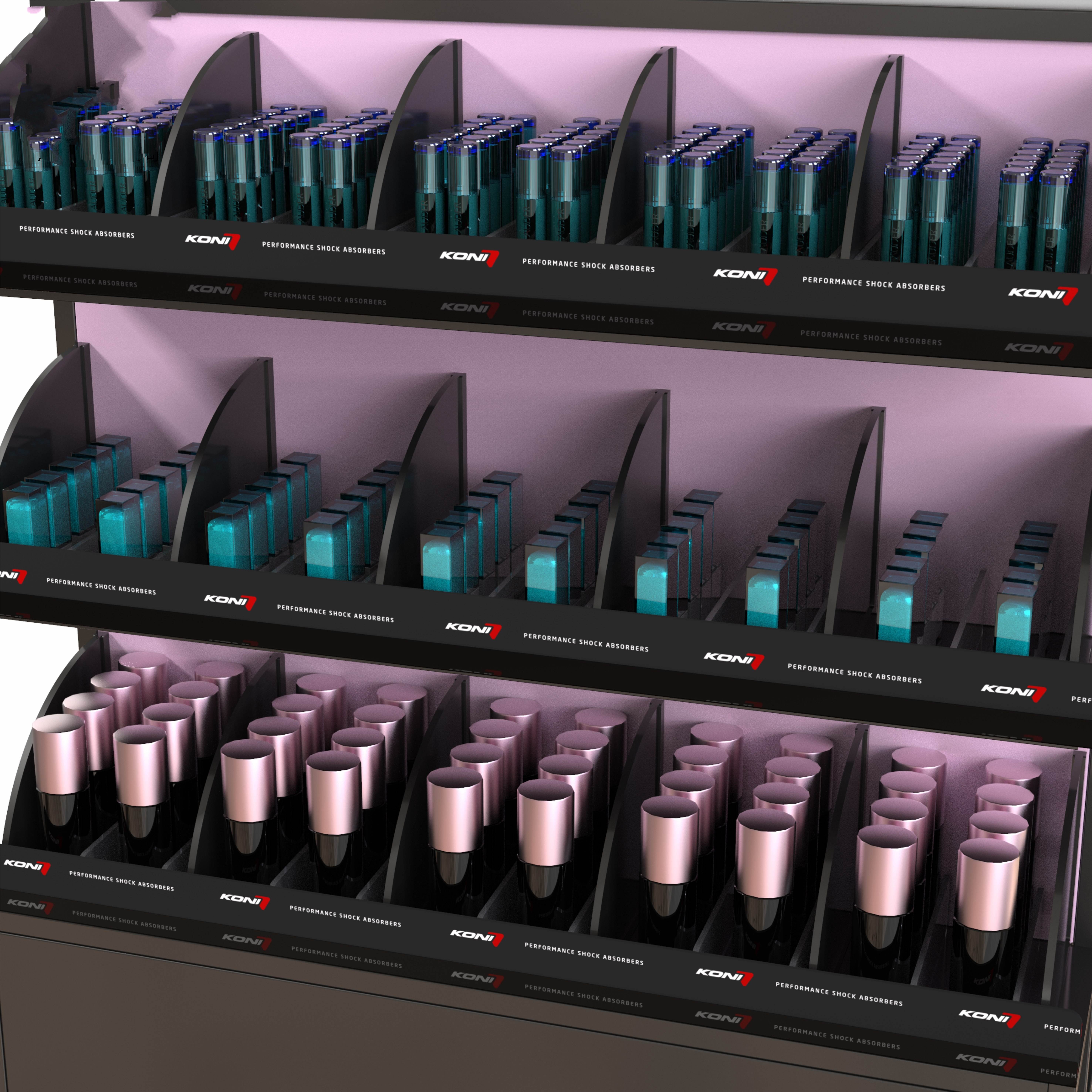 Customized Beauty And Skincare Store Display Rack Makeup Skincare Display Rack For Cosmetics Shelves