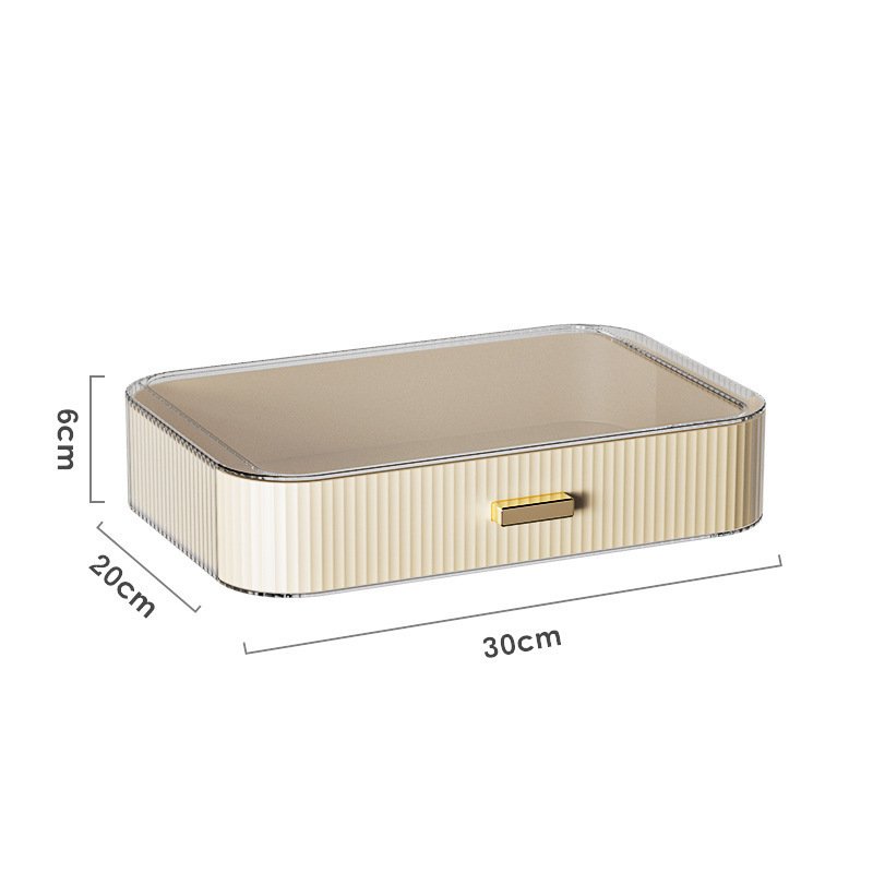 Makeup Organizer Transparent Plastic Stackable Cosmetics Storage Box New Style Plastic Make Up Skincare Display Case