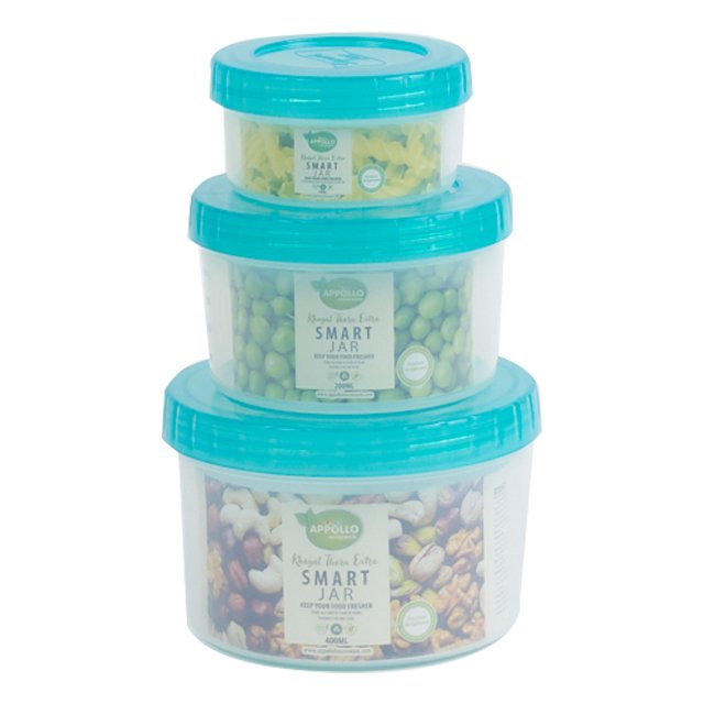 Smart Jar Bundle 12pc Gift Pack 250ml, 550ml, 900ml, 60ml, 200ml, 400ml Food Container Bins