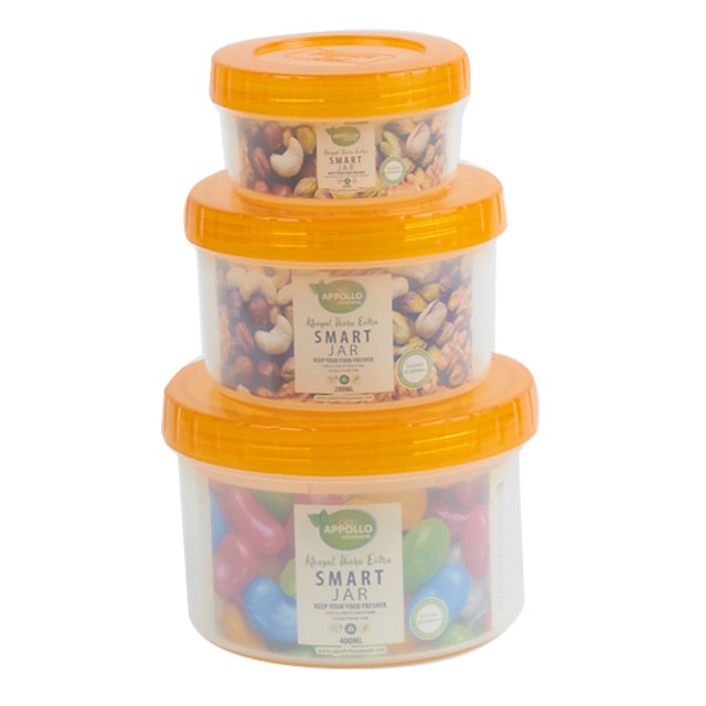 Smart Jar Bundle 12pc Gift Pack 250ml, 550ml, 900ml, 60ml, 200ml, 400ml Food Container Bins
