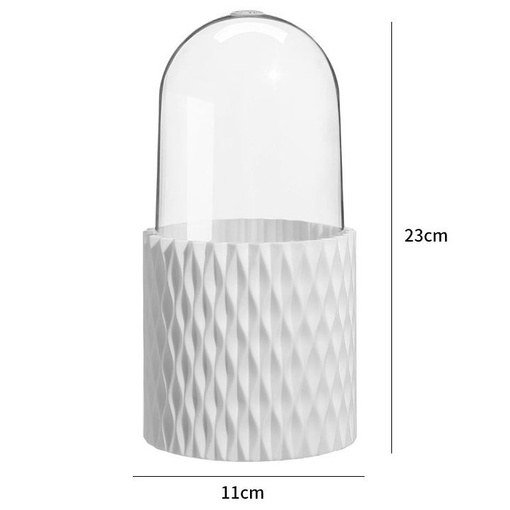 360 rotation Makeup brush storage bucket dustproof container desktop rotate Eyebrow brush Eye shadow lipstick O