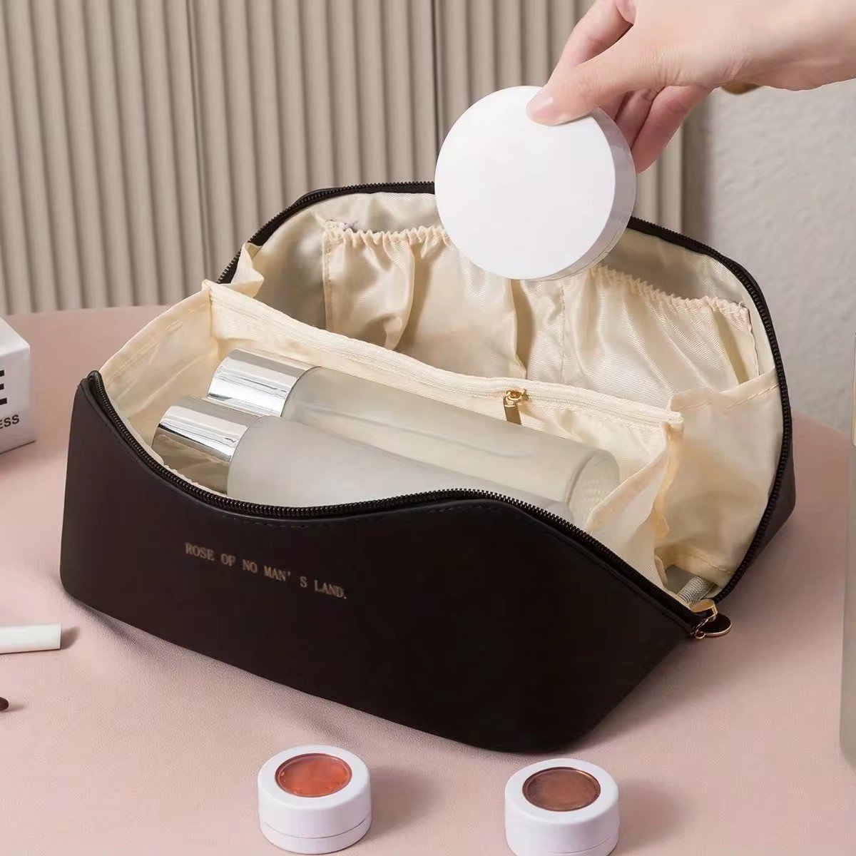 Makeup Organizer Female Toiletry Kit Bag Make Up Case Storage Pouch Luxury Lady Box Cosmetic Bag Organizer Bag For Travel Zip