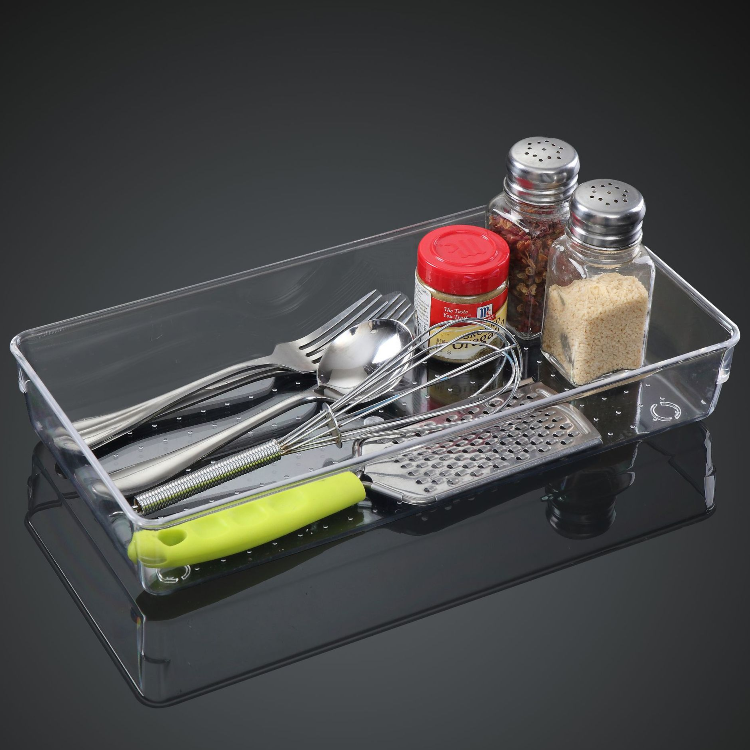 Tiktok Hot Sale Dresser Desktop Organizer 21pcs Set Plastic PS Women Cosmetics Makeup Tools Drawer Storage Box Set
