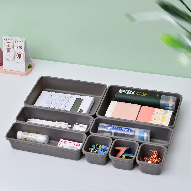 8pcs Household Drawer Organizers Dustproof Women Makeup Organizer For Kitchen Bathroom Accessories Desk Stationery Storage Box