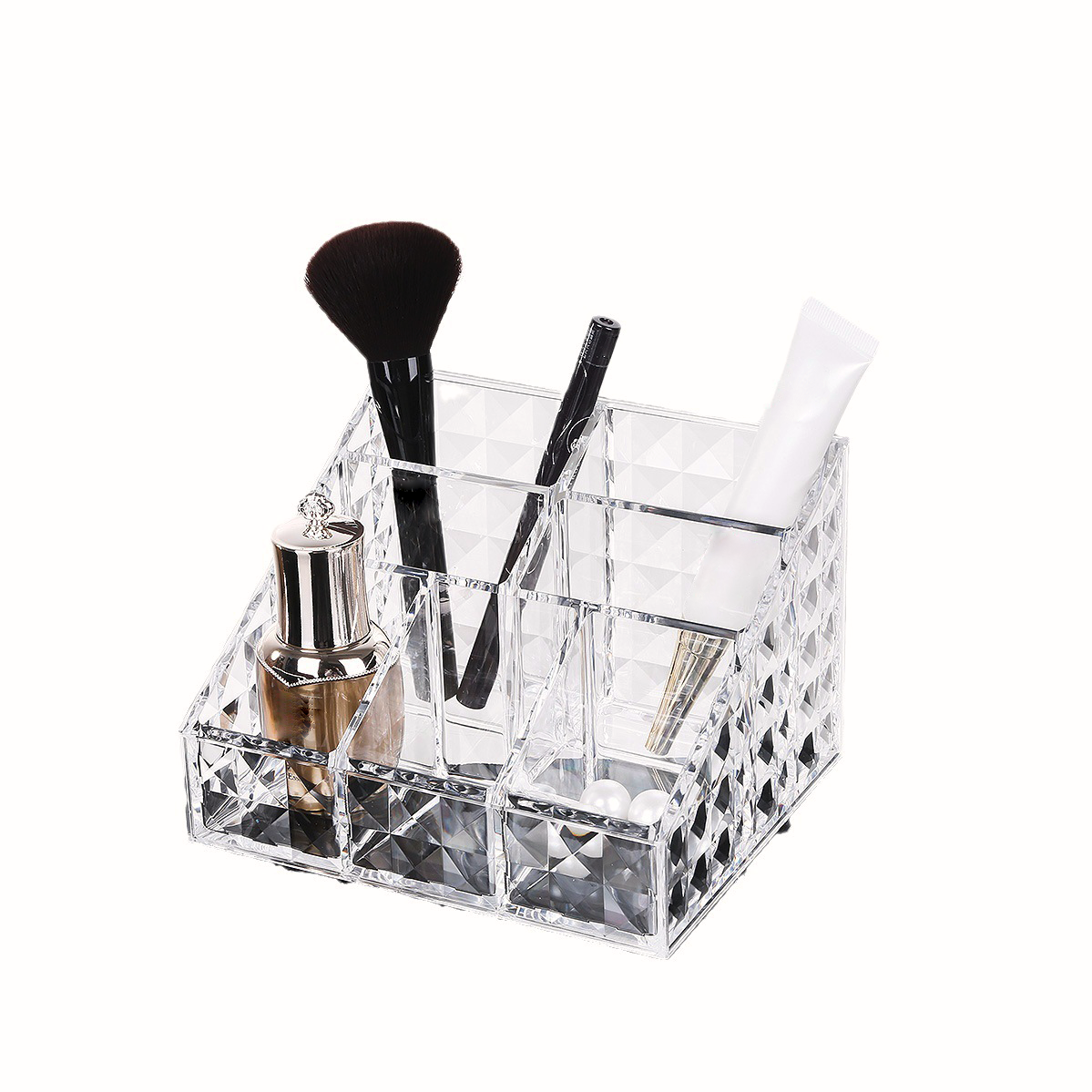 Acrylic transparent desktop storage display stand lipstick makeup brush Cosmetics storage office desktop pen holder
