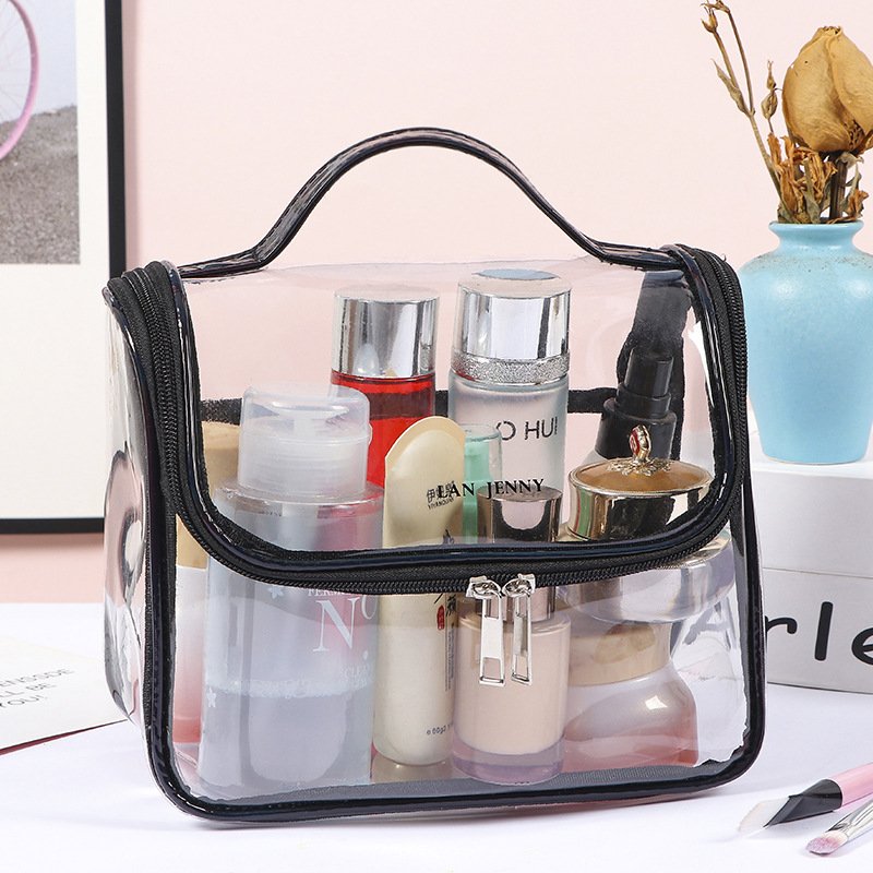 New Designed Custom Luxury Portable Storage Organizer Wash Bag PVC Cosmetic Bag Transparent Clear Makeup Bags