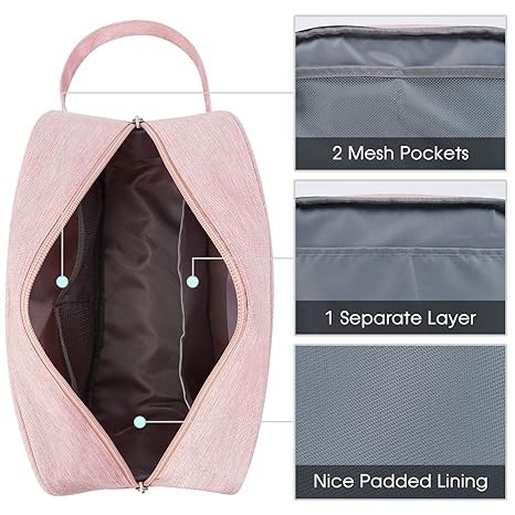 Wholesale Custom Logo Travel Large Capacity Polyester Toiletry Bag Makeup Pouch Organizer Storage Cosmetic Bags
