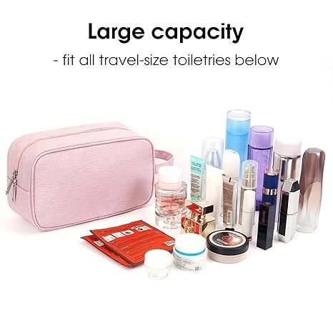 Wholesale Custom Logo Travel Large Capacity Polyester Toiletry Bag Makeup Pouch Organizer Storage Cosmetic Bags
