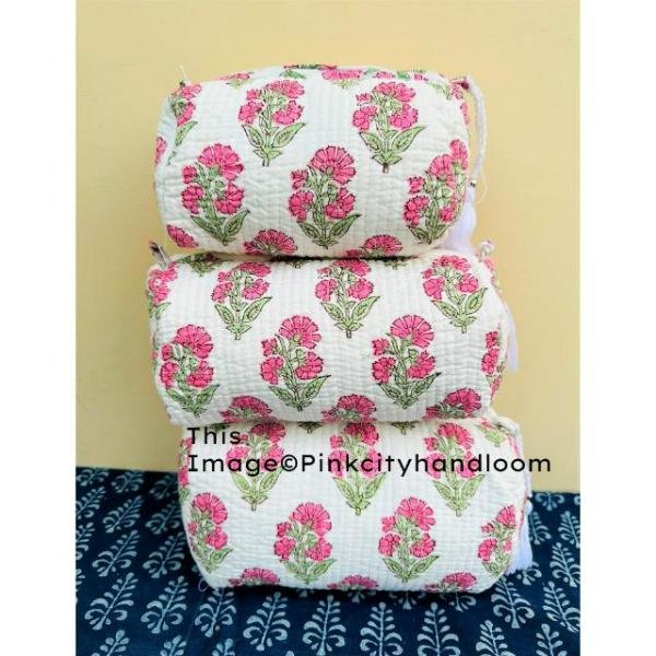 Cosmetic Bag Designer Pouches With Zipper Makeup Accessories Cosmetic Kits Travel Organizer Quilted Toiletry Bag