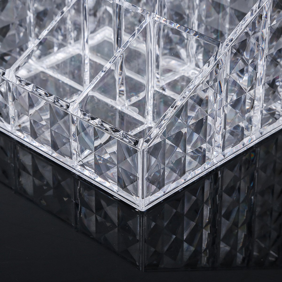 Acrylic Clear Makeup Brush Holder Organizer Lipstick Perfume Bathroom Cosmetic Vanity Organizers Storage With Factory