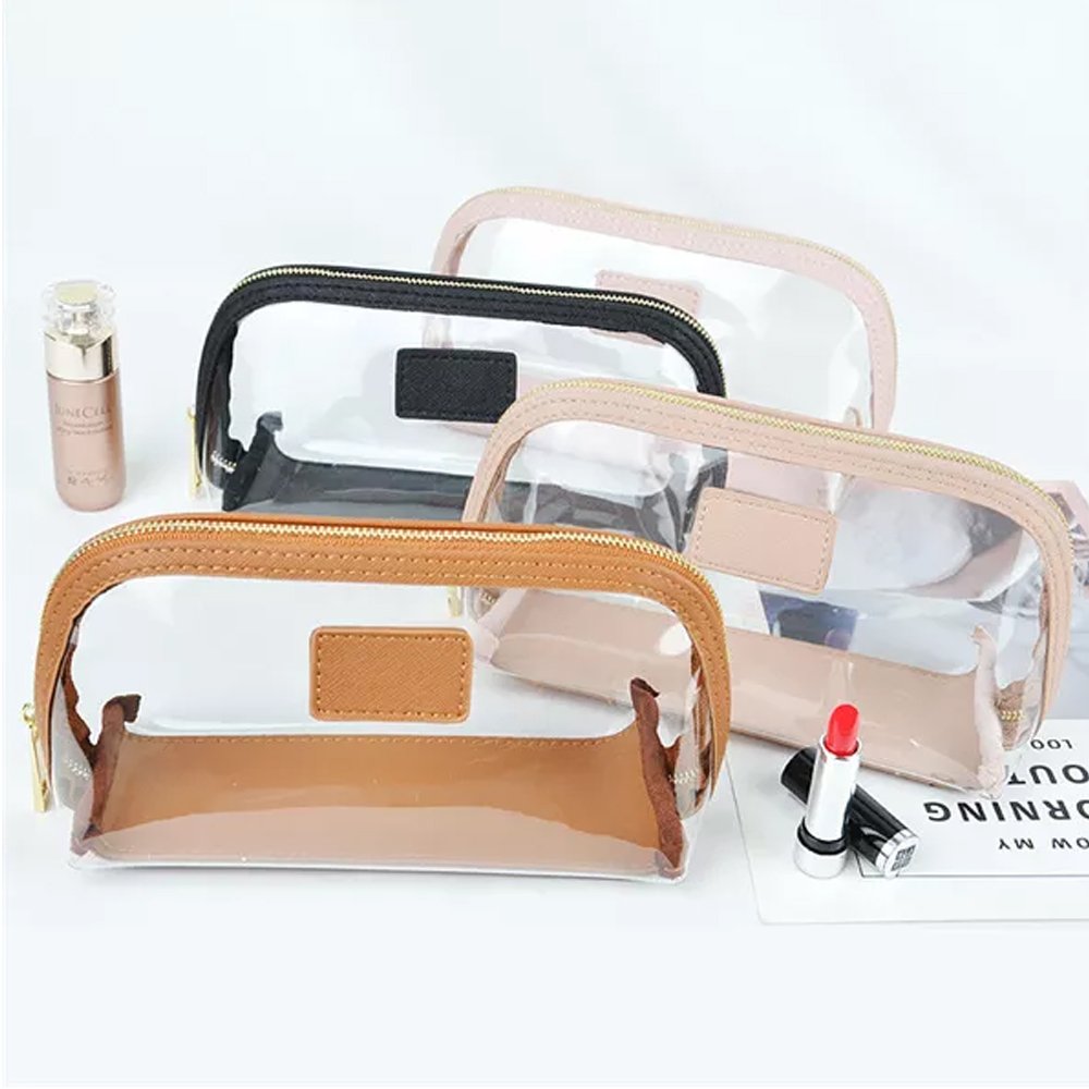Wholesale Transparent Durable Tpu Storage Organizers Pouch Clear Custom Logo Makeup Bag