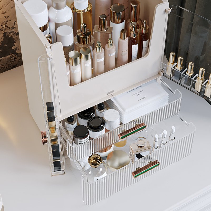 American Style Eco-Friendly Makeup Storage Boxes Multifunctional Cosmetic Organizer