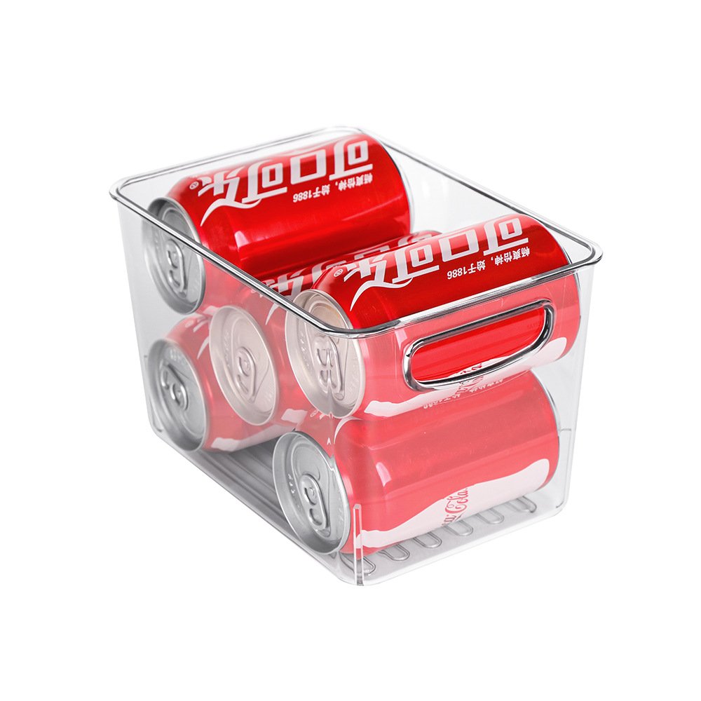 Multifunction Plastic Clear food book Storage Makeup cosmetics Container Bin with Carrying Handles for Home office