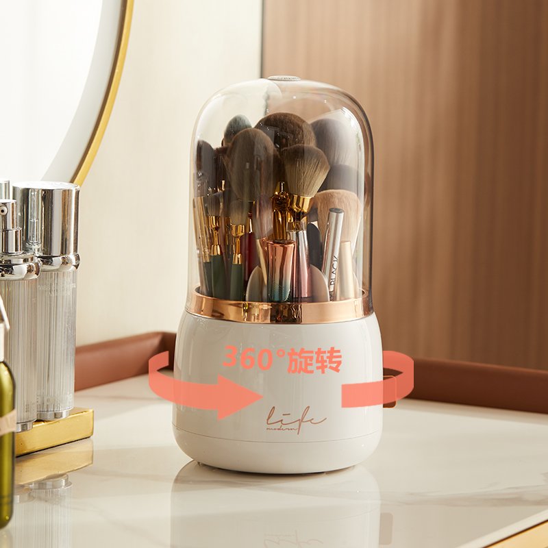 Multifunction Rotatable Make Up Organizer Skincare Storage Organizers 360 Degree Rotating Makeup Brush Holder