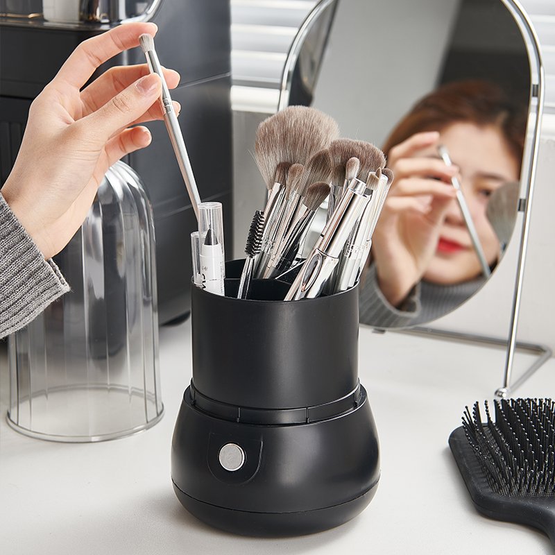 China Manufacturer Plastic Clear Makeup Brushes Set Storage Box Good Quality Brushes Storage Box Makeup Brushes Organizer