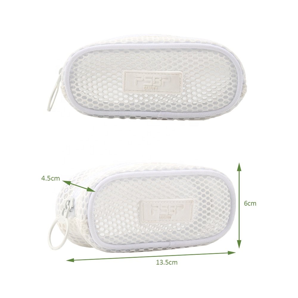 Mesh Mini Makeup Cosmetic Bag Portable Travel Organizing Zipper Pouch Toiletries Makeup Pouches