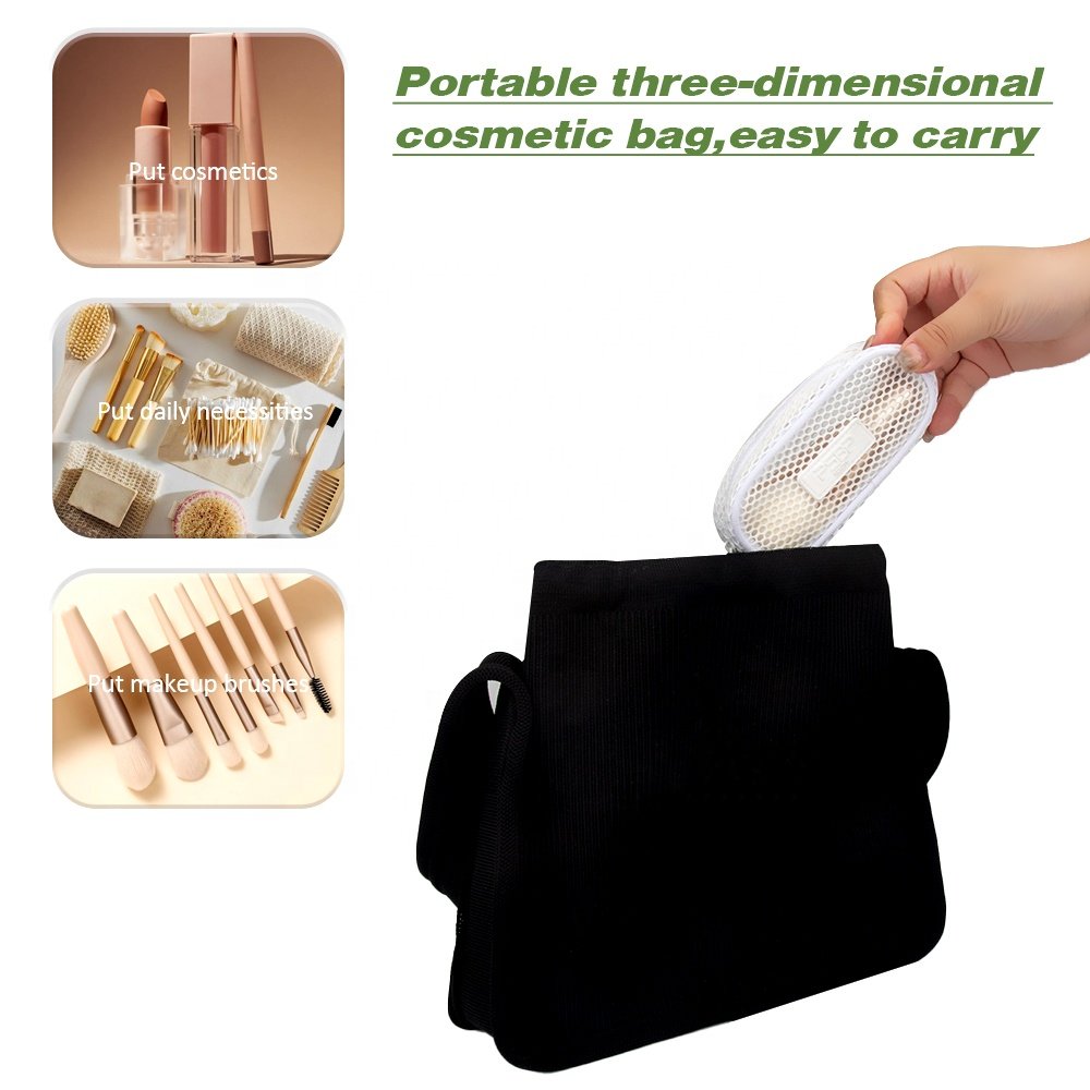 Mesh Mini Makeup Cosmetic Bag Portable Travel Organizing Zipper Pouch Toiletries Makeup Pouches