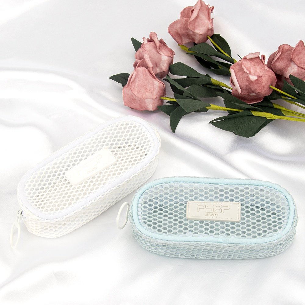 Mesh Mini Makeup Cosmetic Bag Portable Travel Organizing Zipper Pouch Toiletries Makeup Pouches