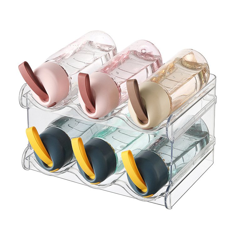 Choice Fun Detachable Thermos Foldable Multi-Layer Stackable Transparent Plastic Water Bottle Organize storage rack
