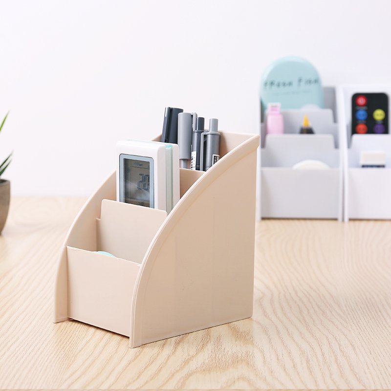 Modern Simplicity Eco-Friendly Office Organizer Desktop Storage Box Multifunction Remote Control Holder Stationery Makeup