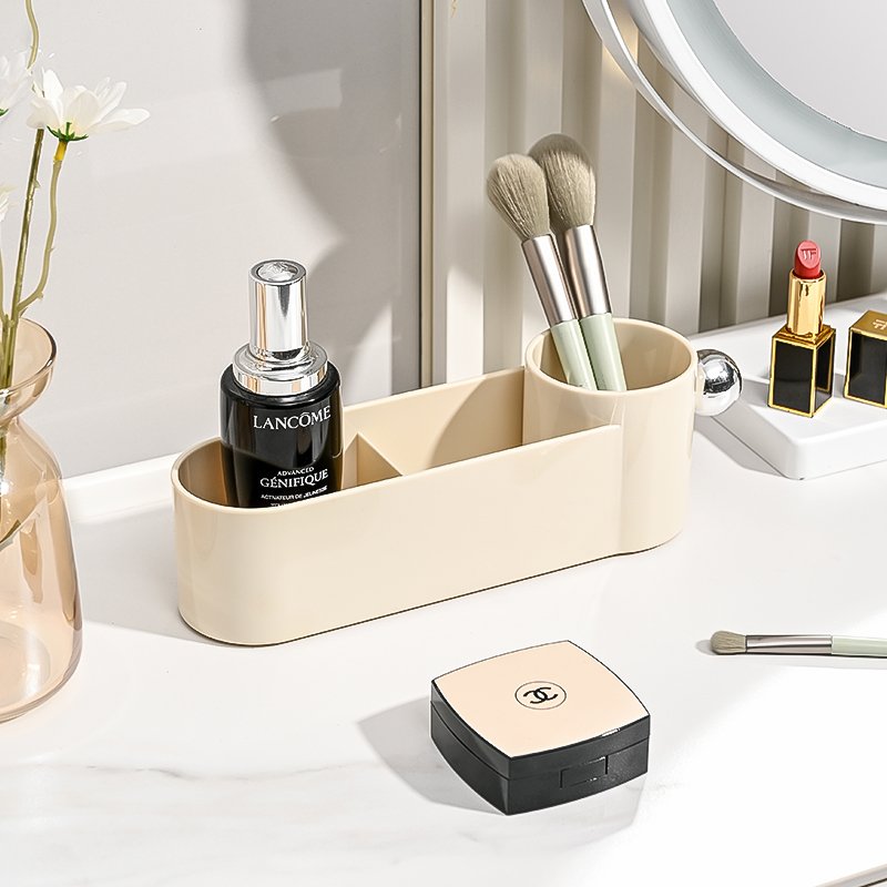 Skin Care Organizer Makeup Desk Organizer Countertop Organizer for Lipstick Brushes Eyeshadow and Jewelry