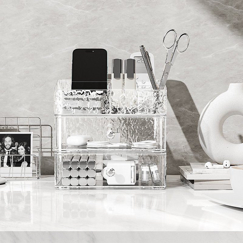 Dustproof Make Up Brush Organizer And Rotatable Makeup Brush Organizer Holder With Lid