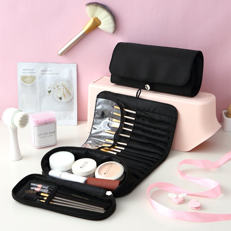 Portable Makeup Brush Organizer Makeup Cosmetic Brush Bag Makeup Brush Roll Up Case Pouch Holder for Woman