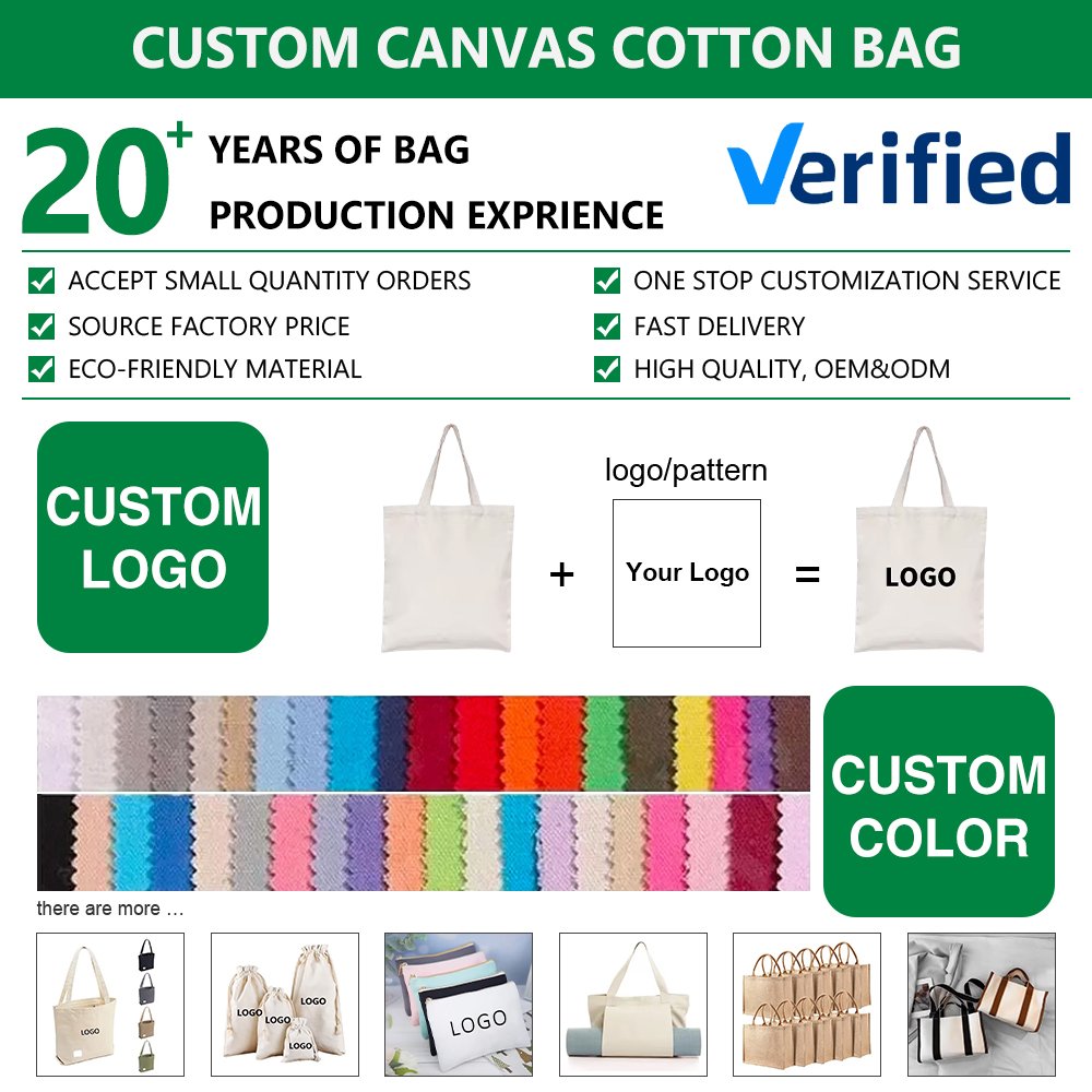 Wholesale Custom Small Blank Zipper Cotton Canvas Cosmetic Make Up Bag Canvas Makeup Bag With Logo