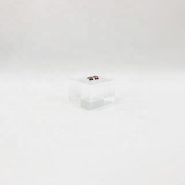 Acrylic white Square Pillar Wedding Birthday party Decorative Columns White Square Acrylic Stand