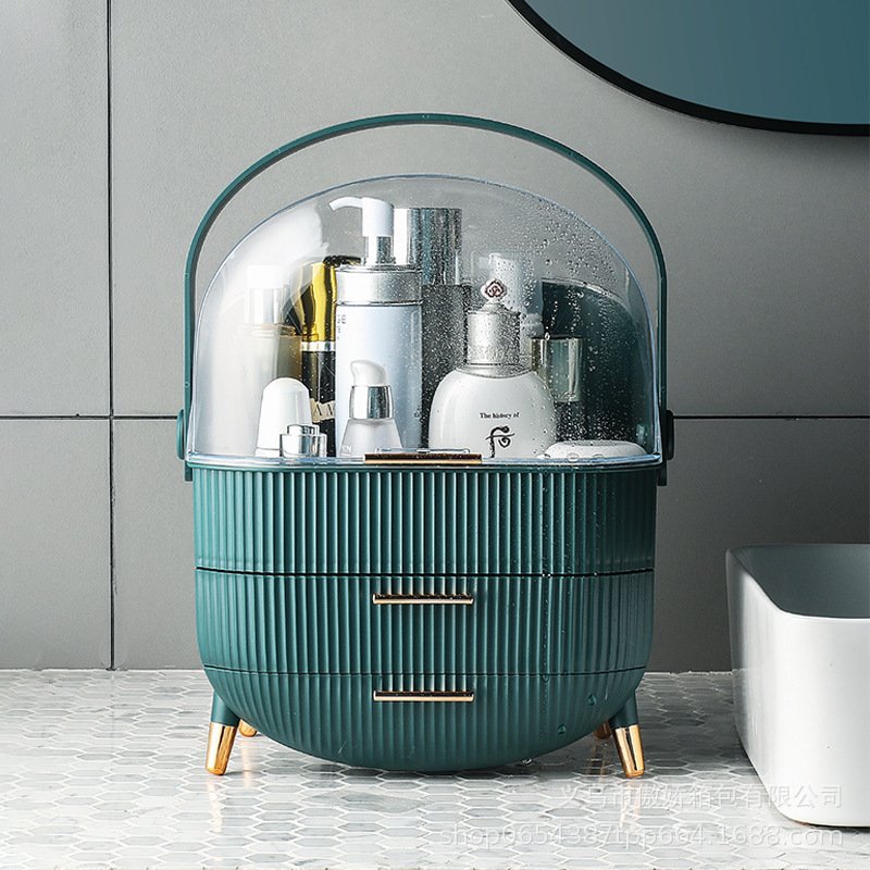 Large Capacity Cosmetics Sorting Rack Desktop Storage Box Makeup Storage Bag Professional Cosmetic Case Jewelry Organizer