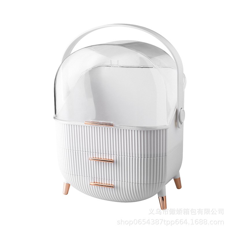 Large Capacity Cosmetics Sorting Rack Desktop Storage Box Makeup Storage Bag Professional Cosmetic Case Jewelry Organizer