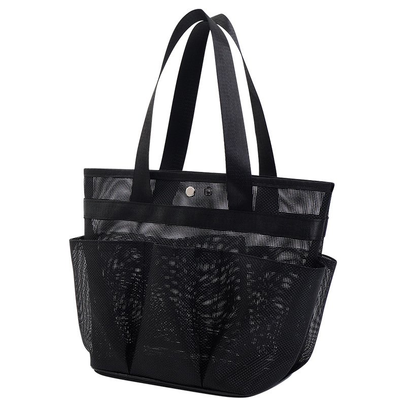 Outdoor Durable Storage Beach Carry Bag Large Polyester Mesh Shopping Tote Bag