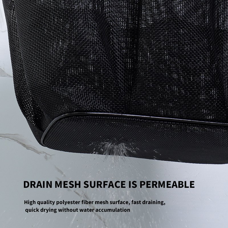 Outdoor Durable Storage Beach Carry Bag Large Polyester Mesh Shopping Tote Bag
