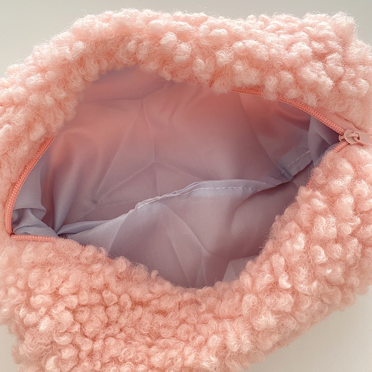 Fashion Simple Large-capacity Cosmetic Makeup Lamb Wool Storage Bag Travel Portable Coin Purse For Women Wholesale