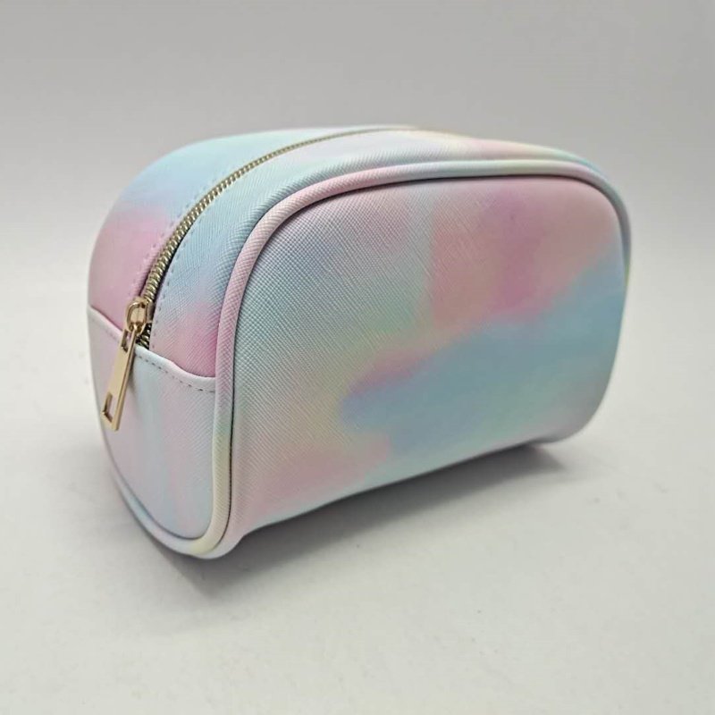 Make PU leather Travel Mesh Insulated Packing Capacity Floral Watch Box Case Pouch Large Satin Black Nylon Cosmetic Bag