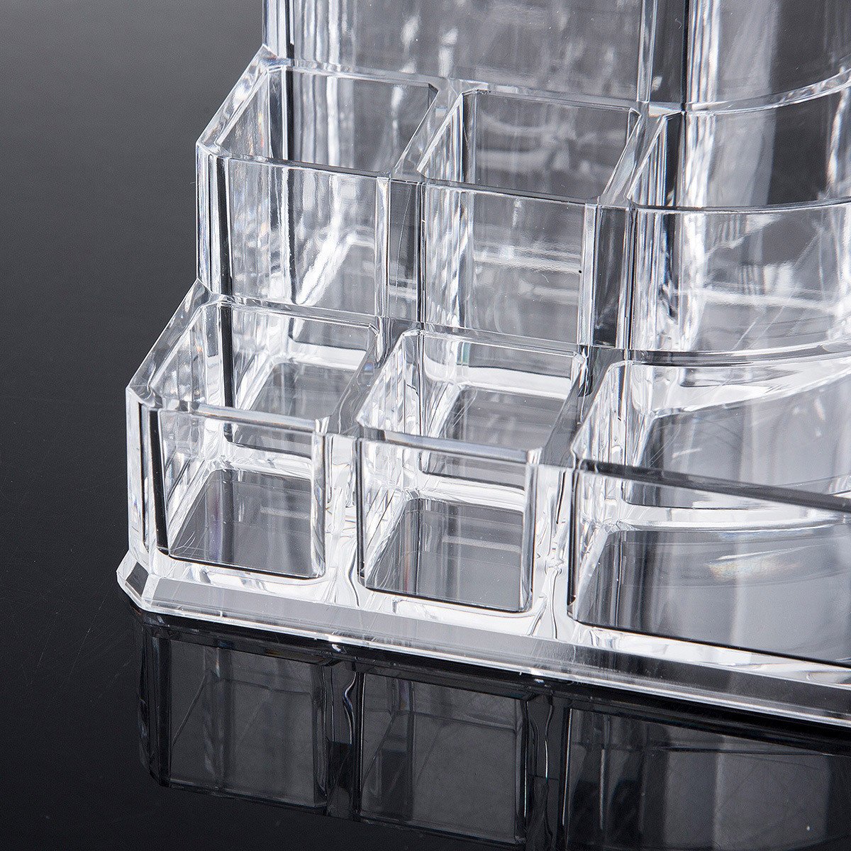 Factory Custom Makeup Mirror Storage Lipstick Perfume Organizer Bathroom Cosmetic Countertop Storage With good service