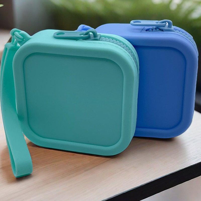 Silicone Mini Makeup Bag Pouch for Purse Small Cosmetic Travel Bag Toiletry Organizers Bag
