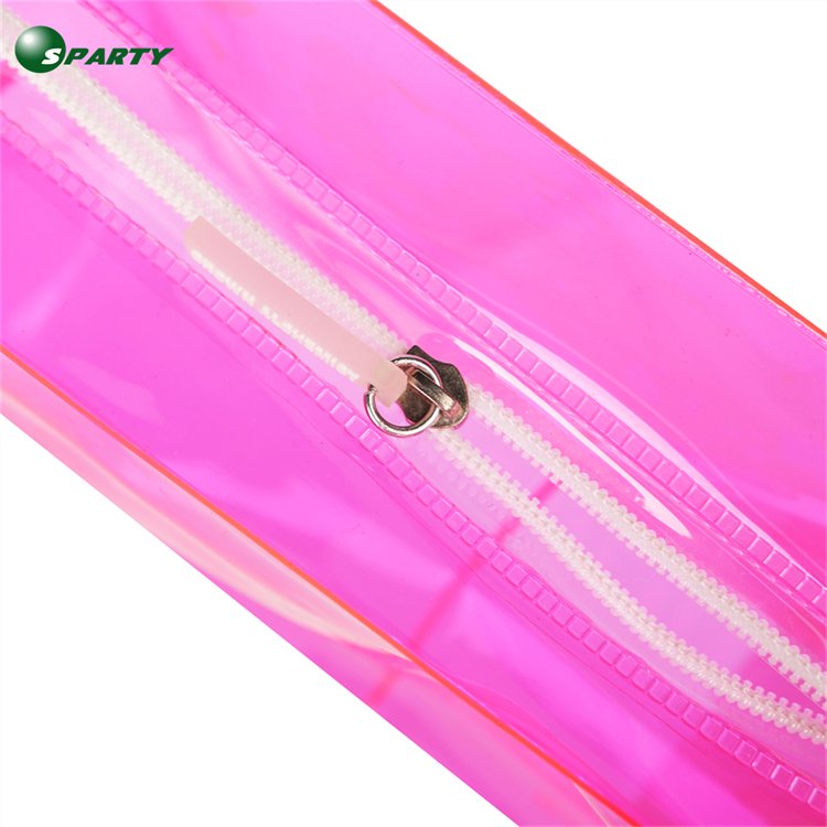 OEM Customized Logo Biodegradable Transparent Makeup Pouch Travel Toiletry Zipper Women Beauty Bag PVC Makeup Clear Cosmetic Bag
