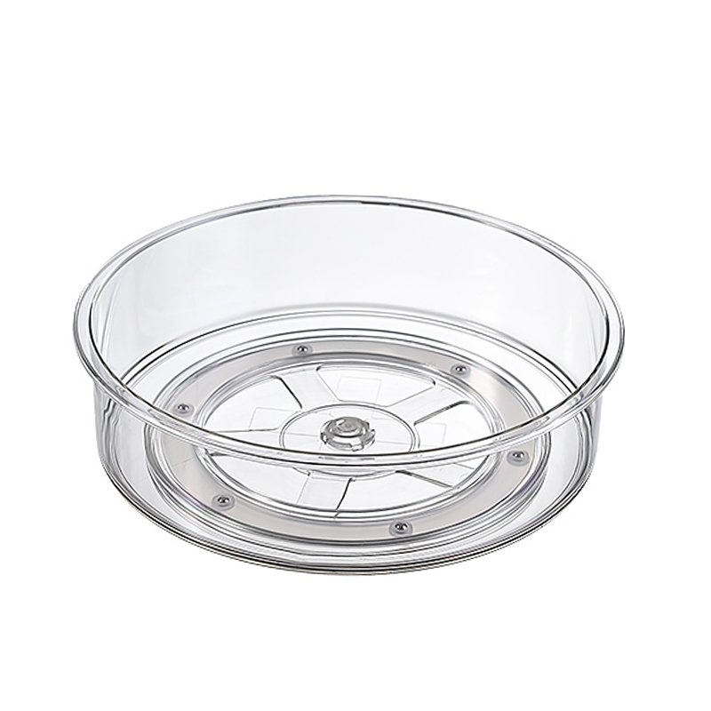 0260 Clear Transparent large 360 degree rotation Cosmetic Storage Box 360 rotating makeup organizer