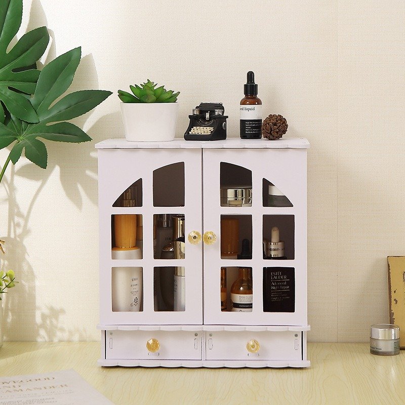Korean Desktop Korean Makeup Organizing Plastic Storage Box Cosmetics Storage Rack Cosmetic Storage Box