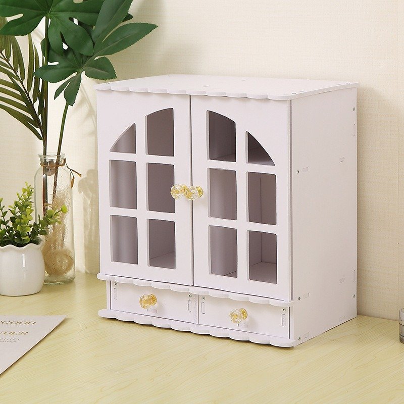 Korean Desktop Korean Makeup Organizing Plastic Storage Box Cosmetics Storage Rack Cosmetic Storage Box
