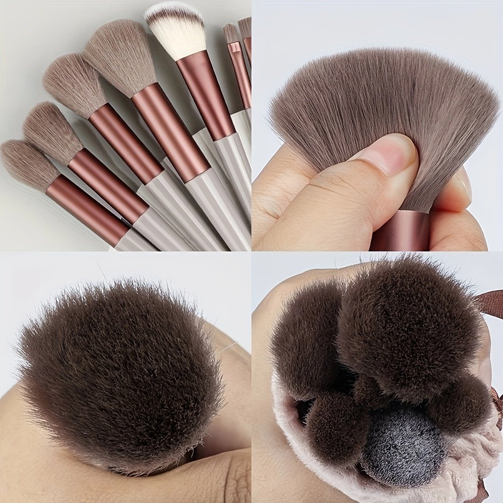 14Pcs Makeup Brush Set Tools Muti Color Makeup Brush Kit Portable High Quality Makeup Brush With Bag And Cosmetic Sponge