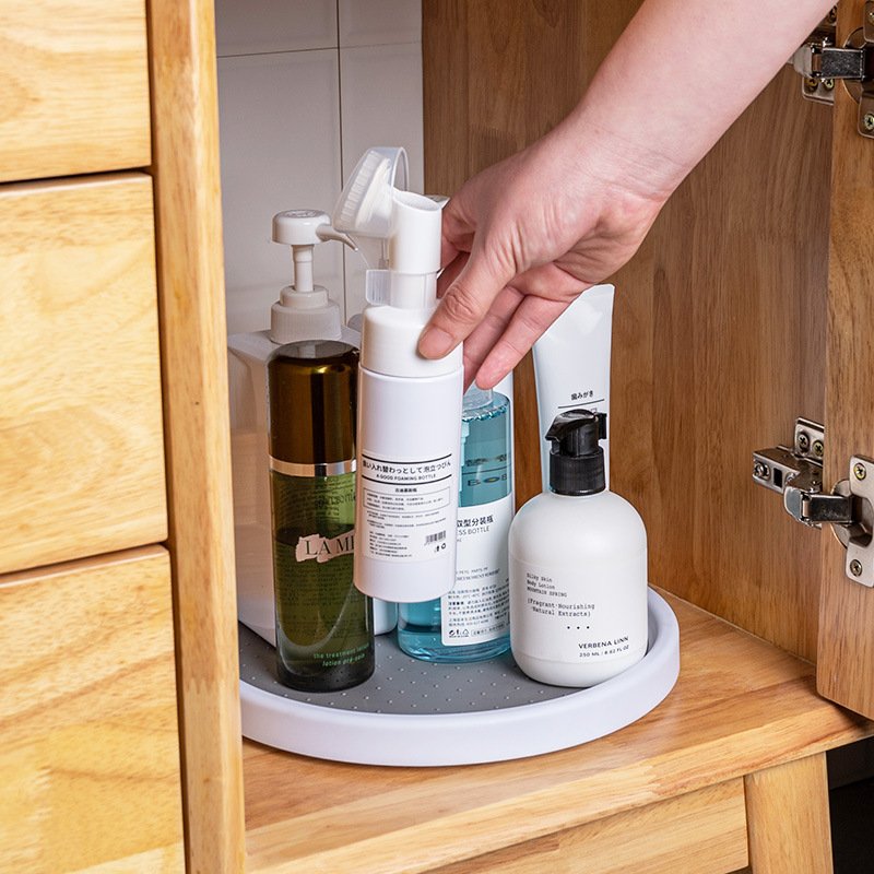 Lazy Susan Organizers Turntable for Cabinet Kitchen Fridge Bathroom Makeup Vanity Organization Revolution Storage Rack
