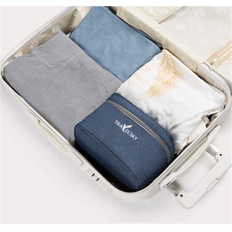 Travelsky Custom Travel Portable Water-Wholesale QualityResistant Folding Beach Cosmetic Makeup Bag Organizer