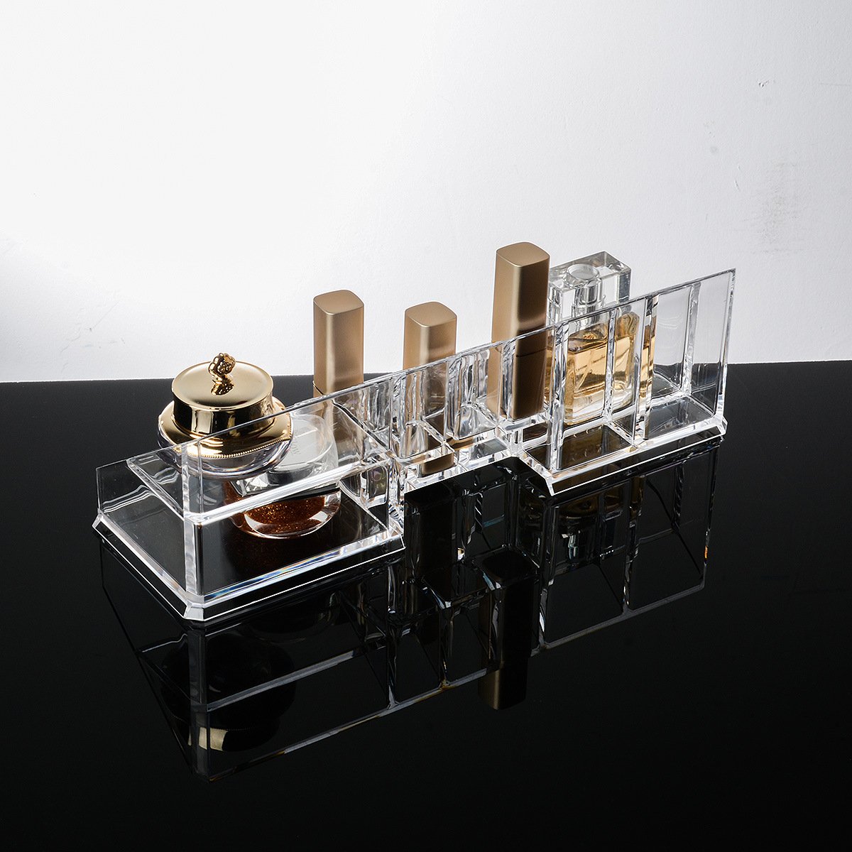 Acrylic Clear Makeup Organizer Lipstick Perfume Bathroom Cosmetic Countertop Vanity Organizers Storage With Factory latest
