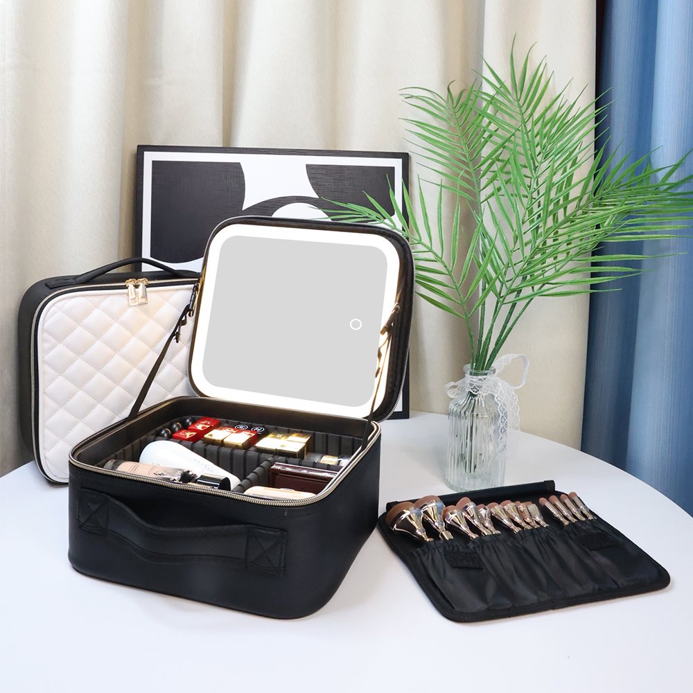 Factory Makeup Train Cases Professional Travel Makeup Bag Portable Cosmetic Bags Organizer
