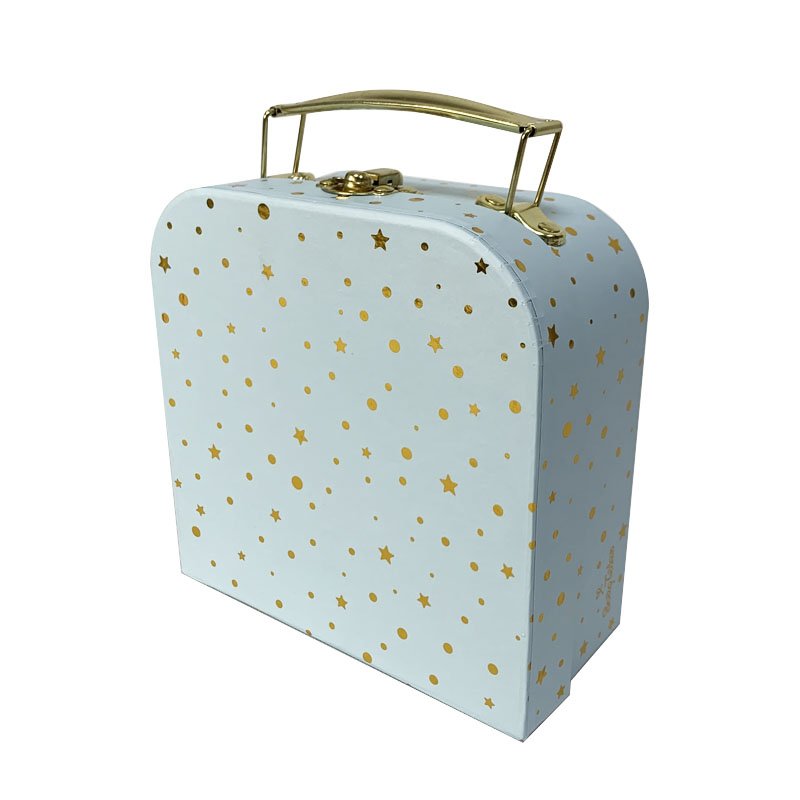 wholesale cardboard suitcase box for children makeup gift box organizing storage boxes with handle
