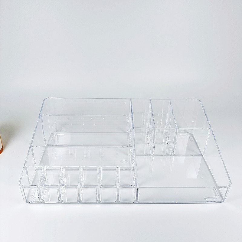 Acrylic transparent desktop storage rack Multi-functional lipstick display rack Cosmetics makeup brush storage